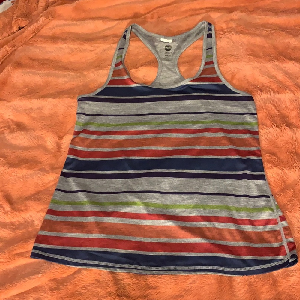 Roxy Striped Tank Top SZ Small